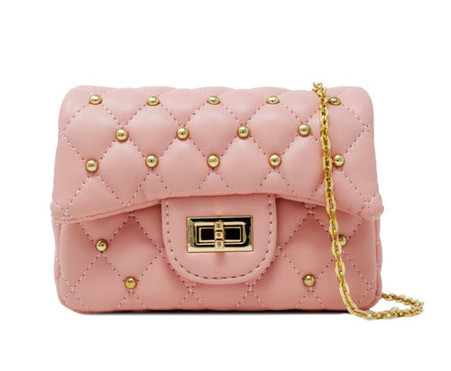 Classic Quilted Stud Mini Bag - Premium Mini bags from Littlepinot.com - Just $35! Shop now at Littlepinot.com