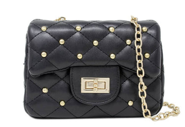 Classic Quilted Stud Mini Bag - Premium Mini bags from Littlepinot.com - Just $35! Shop now at Littlepinot.com