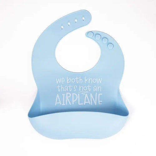 Airplane Silicone Bib - Fun and Functional Mealtime Accessories for Toddlers - Littlepinot